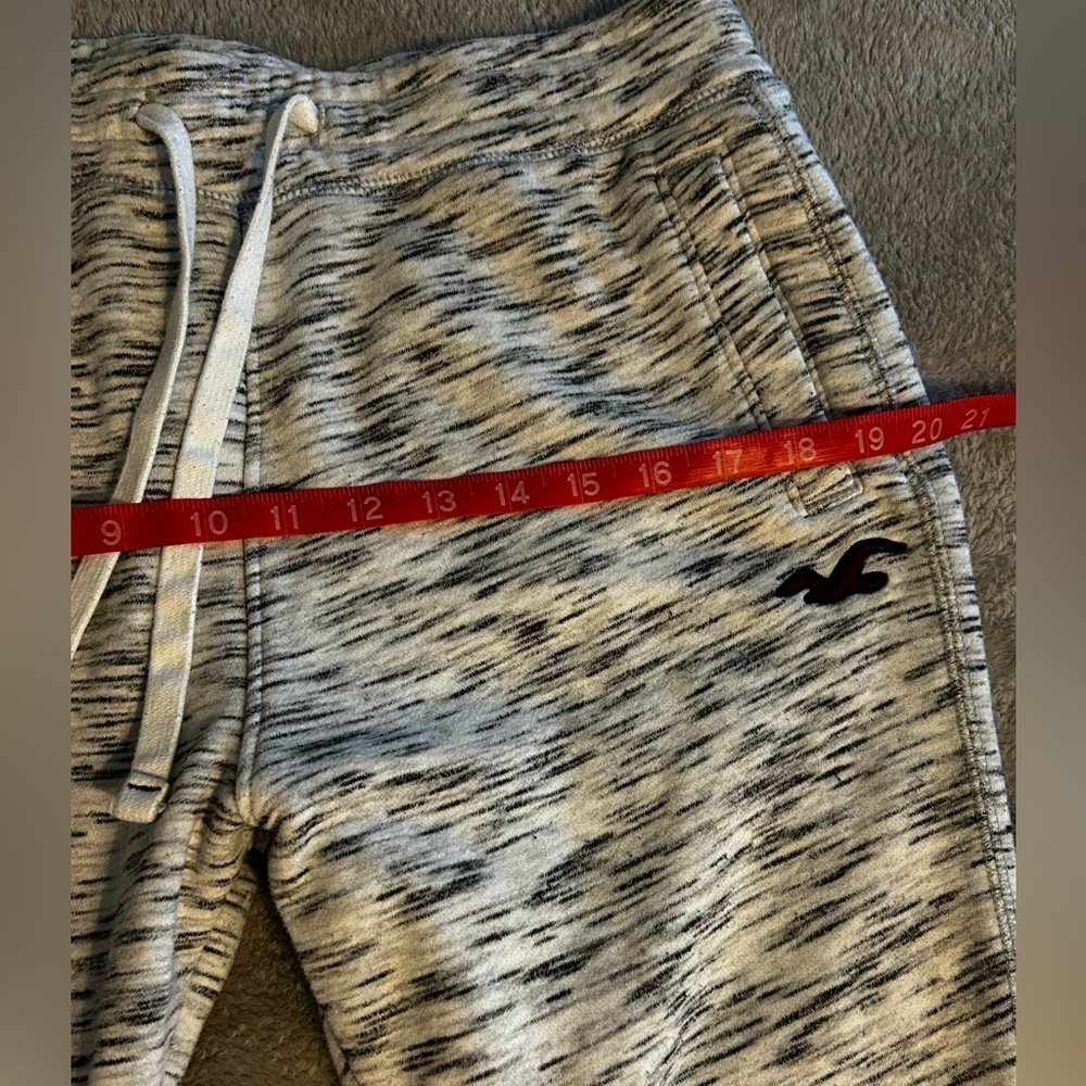 Hollister Gray Logo Joggers S Slim Fit Sweatpants Y2K Athleisure - Picture 10 of 11